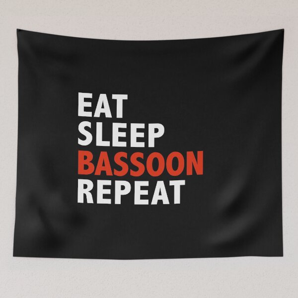 Item preview, Eat Sleep Bassoon Repeat Bassoonists designed and sold by losttribe.