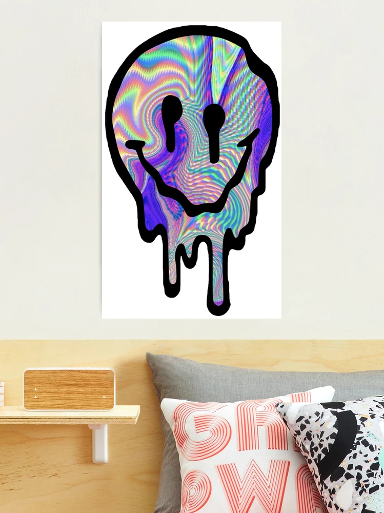 Drippy Smiley Face Wall Art