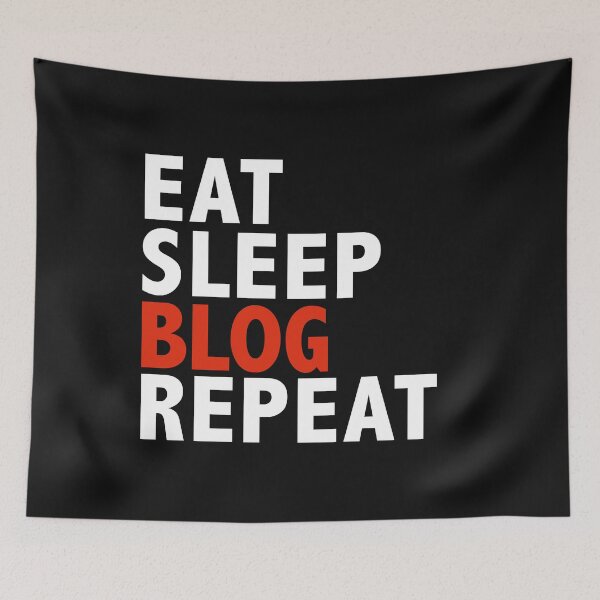 Item preview, Eat Sleep Blog Repeat Best Blogger Writer designed and sold by losttribe.