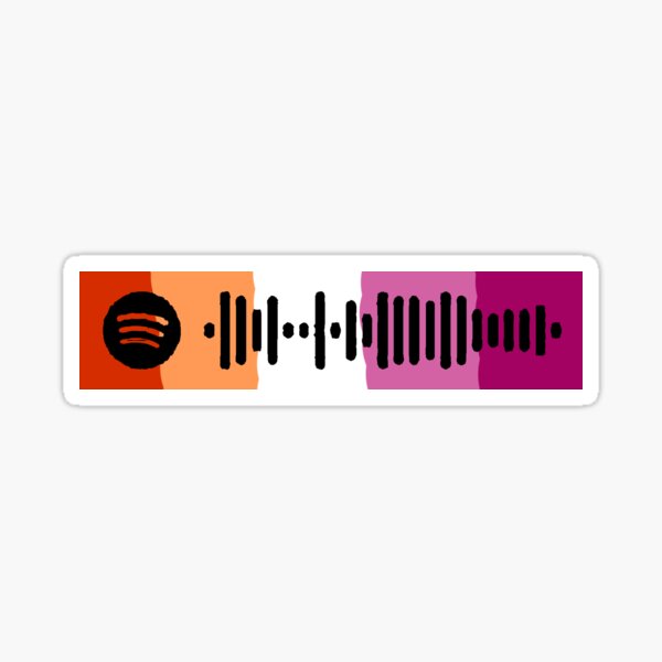 Girl In Red Spotify Code Stickers Redbubble