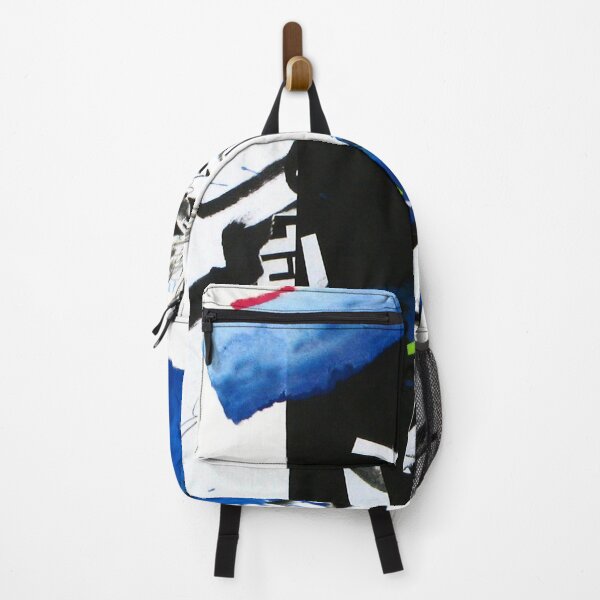 Item preview, Contemporary blue black and white abstract collage designed and sold by ZebEddy.