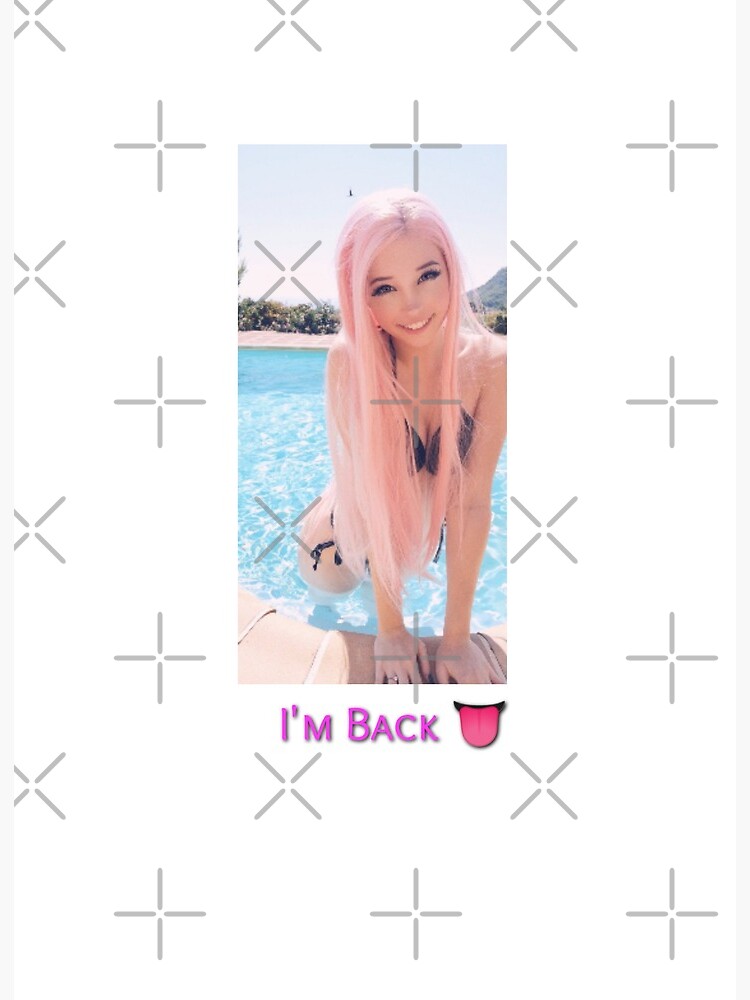 Belle Delphine Bath Water Art Board Print for Sale by Rainfalling