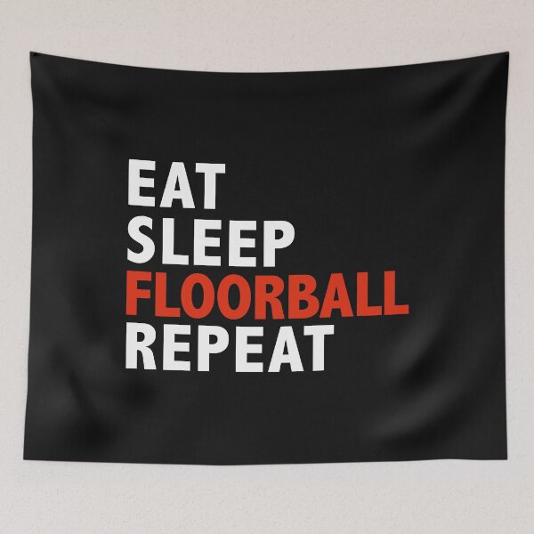 Item preview, Eat Sleep Floorball Repeat designed and sold by losttribe.