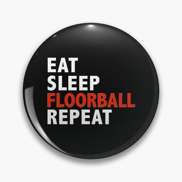 Item preview, Eat Sleep Floorball Repeat designed and sold by losttribe.