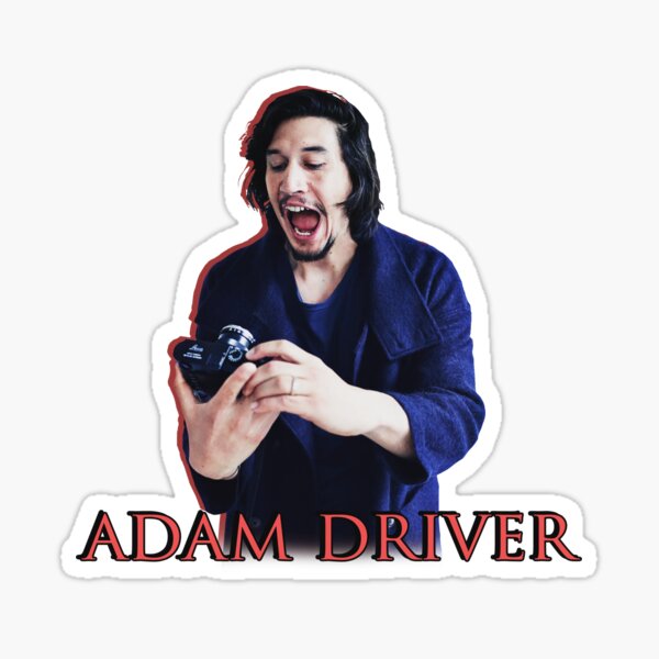 Vista previa del artículo con la obra «Adam Driver Camera Editar», diseñado y vendido por goon-squad.