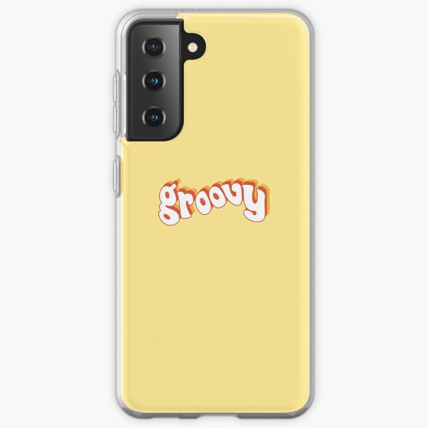 Groovy Retro Orange and Yellow Samsung Galaxy Soft Case