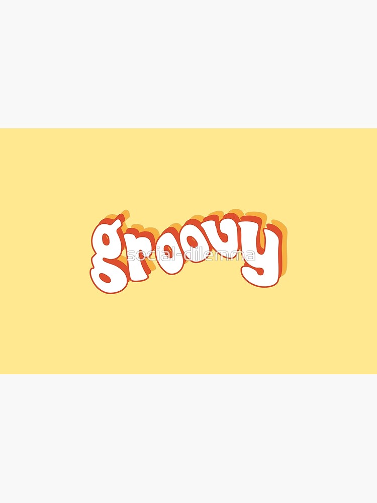 Groovy Retro Orange and Yellow Zipper Pouch by social-dilemma | Redbubble Groovy Retro Orange and Yellow Zipper Pouch by social... 