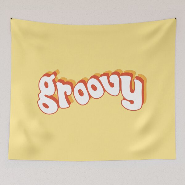 Item preview, Groovy Retro Orange and Yellow designed and sold by social-dilemma.