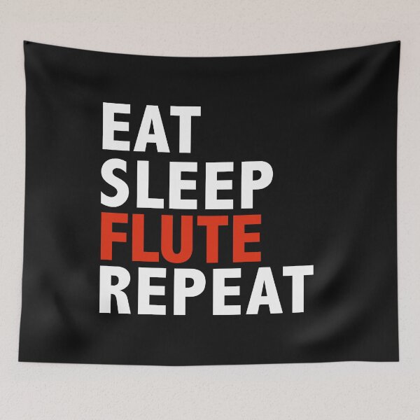 Item preview, Eat Sleep Flute Repeat Flutist Orchestra designed and sold by losttribe.