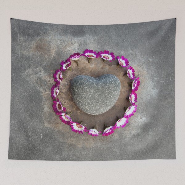 Item preview, Flower Circle Heart Stone  designed and sold by Elena Ray.