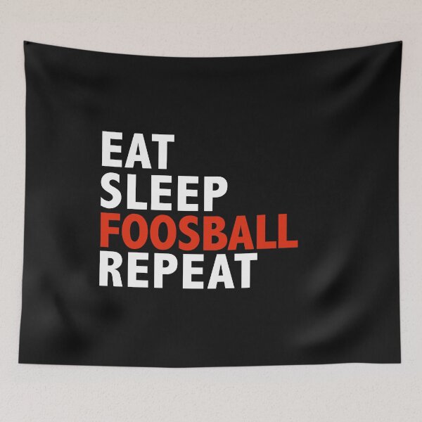 Item preview, Eat Sleep Foosball Repeat Foosball Player designed and sold by losttribe.