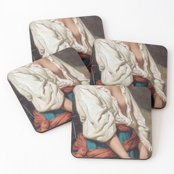 Item preview, Ung kvinna i landskap by Charles Zacharie Landelle - Cropped designed and sold by Ethereal Amour.