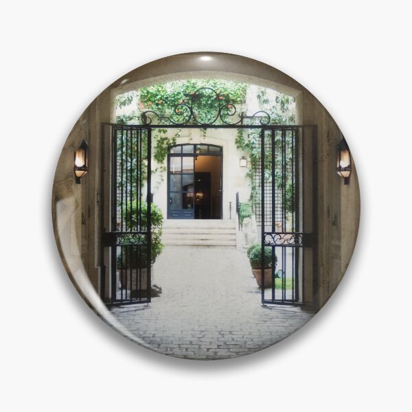 Item preview, Flowered Courtyard - Relais Christine - Paris - France designed and sold by Yannik Hay.