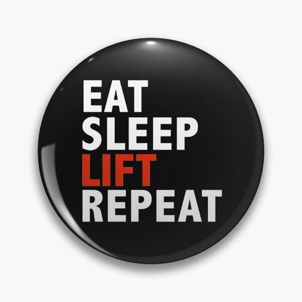 Item preview, Eat sleep lift and repeat Workout Body Building designed and sold by losttribe.