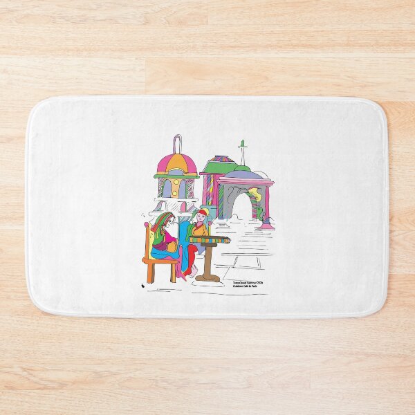 Item preview, Outdoor Cafe in Paris, TeresaTown at Redbubble 2020 designed and sold by Mark Stansberry.