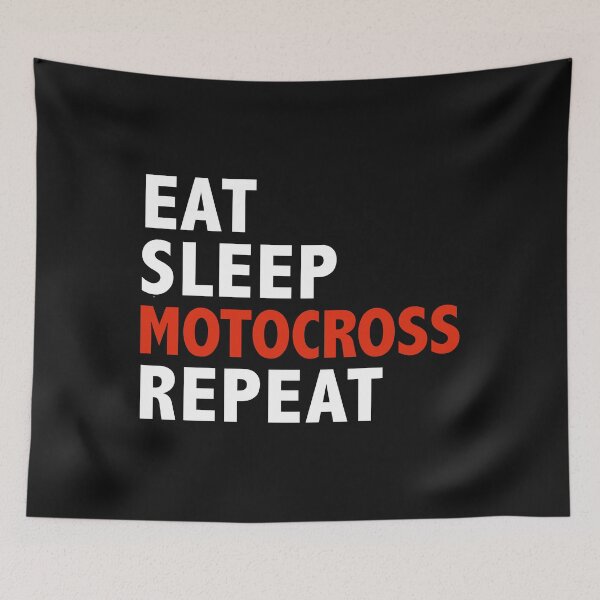 Item preview, Eat Sleep Motocross Repeat Racer Racing designed and sold by losttribe.