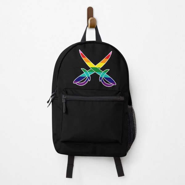 Item preview, Gay Pride Pirate Swords -- Historic Original Eight-Stripe Rainbow Flag designed and sold by halberdier.