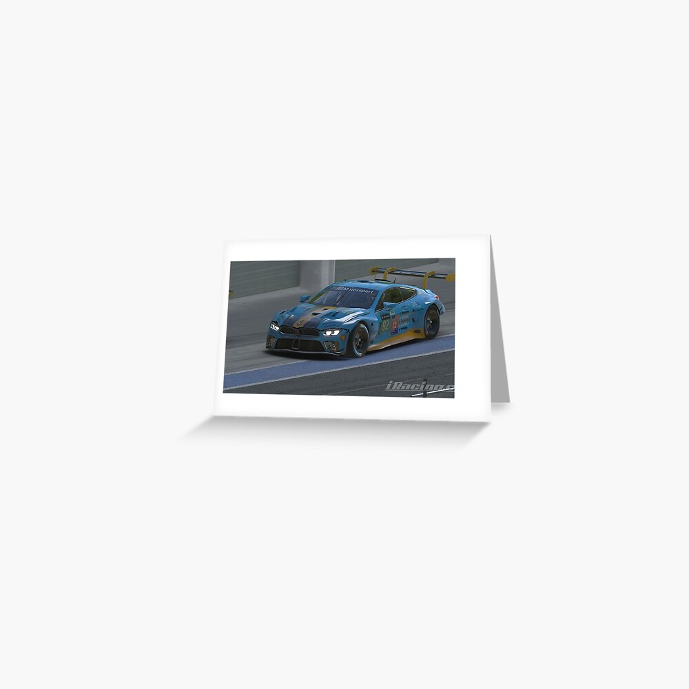 Mad Sim Racing Team Car Greeting Card