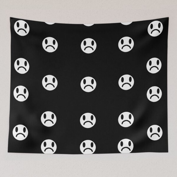 Item preview, Black and white sad faces designed and sold by Cavity .exe.