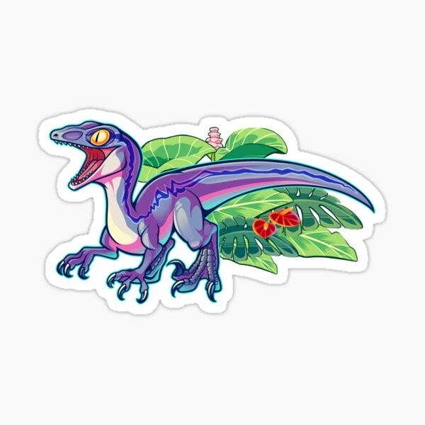 Blue Dinosaur Badge Reel, Rainbow Stegosaurus Holder, Nurse