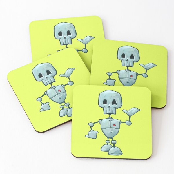 Item preview, Little Blue Skullbot designed and sold by VanderWyst RE-Design.