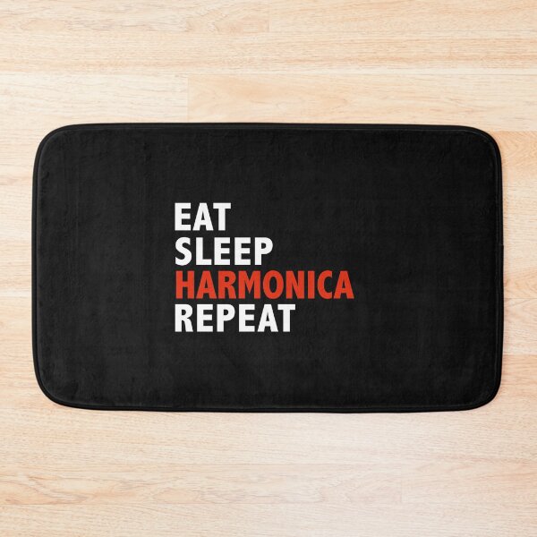 Item preview, Eat Sleep Harmonica Repeat Harmonica Player designed and sold by losttribe.