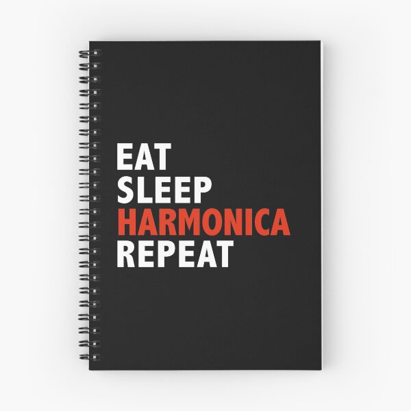 Item preview, Eat Sleep Harmonica Repeat Harmonica Player designed and sold by losttribe.