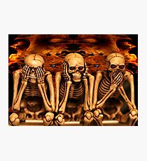see no evil, hear no evil... Photographic Print