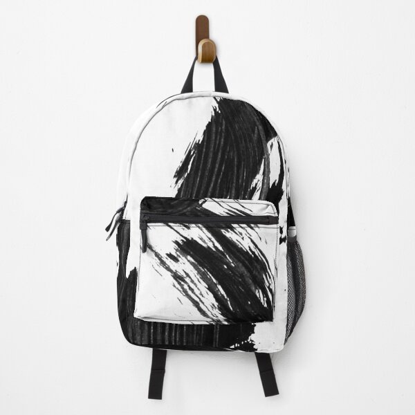 Item preview, Black and white abstract expressionist brushstroke design designed and sold by ZebEddy.