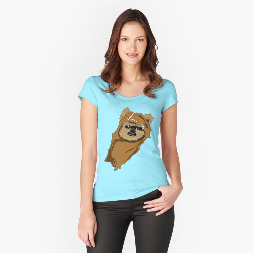 Vista previa del artículo con la obra «Camiseta entallada de cuello ancho», diseñado y vendido por livhanewald.