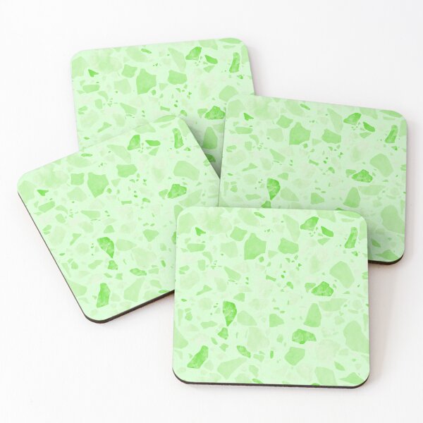 Item preview, Mint Green Monochromatic Terrazzo Pattern designed and sold by Bumblefuzzies.