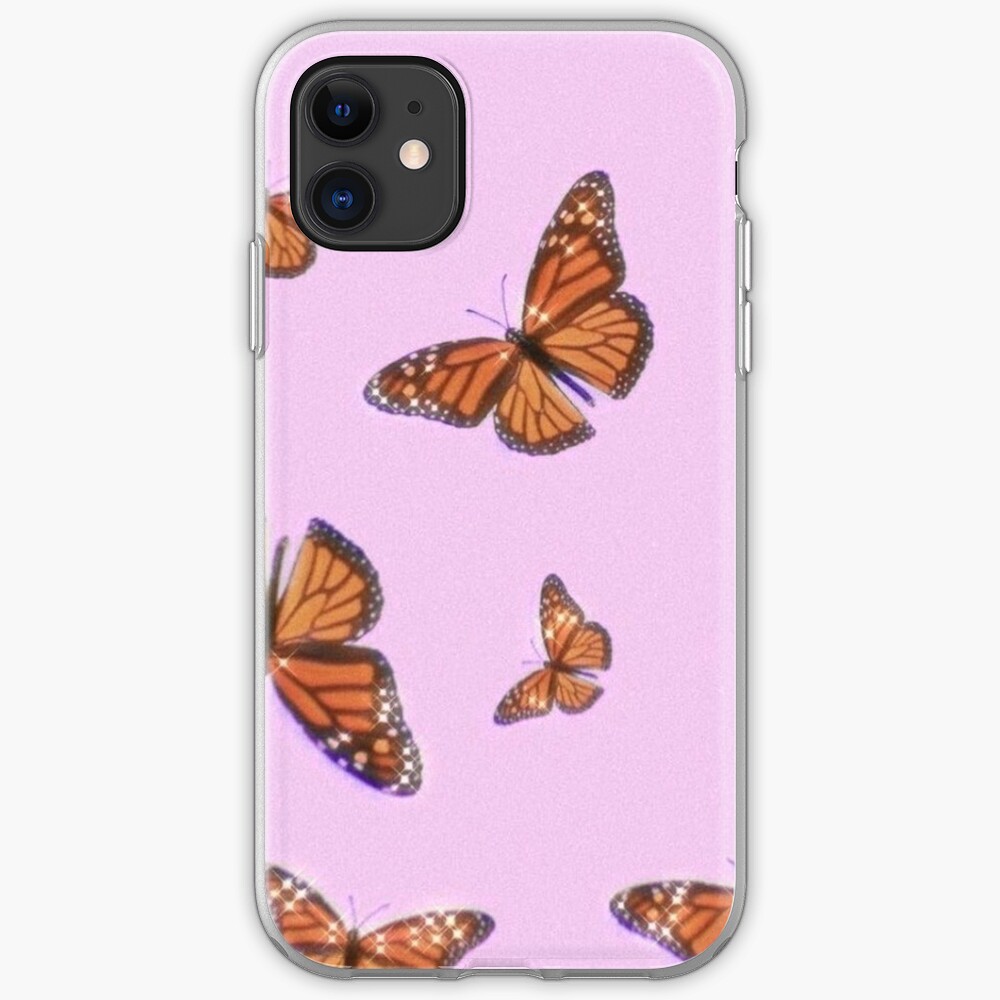 "pink butterflies" iPhone Case & Cover by alexababakitis Redbubble