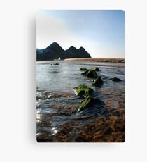 Three Cliffs Canvas Print