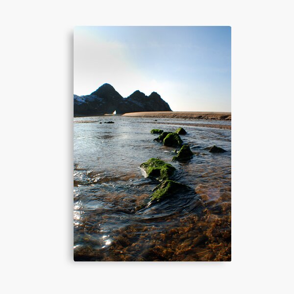 Three Cliffs Canvas Print