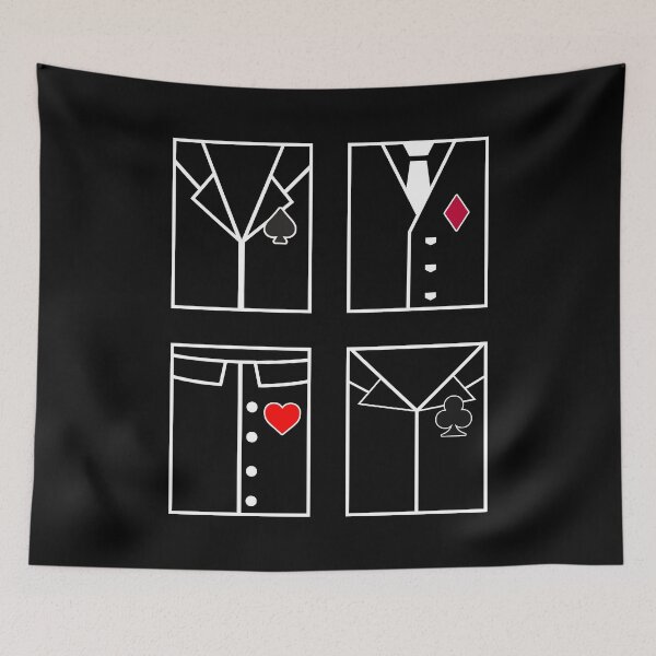 Item preview, Four Aces Suited -- The Midnight Crew designed and sold by halberdier.