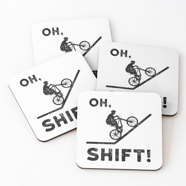 Item preview, Oh Shift! Funny Mountain Biking Design designed and sold by EstelleStar.