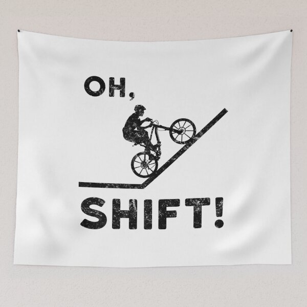 Item preview, Oh Shift! Funny Mountain Biking Design designed and sold by EstelleStar.