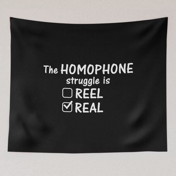 Item preview, Homophone Struggle Funny Grammar Teacher design designed and sold by jakehughes2015.