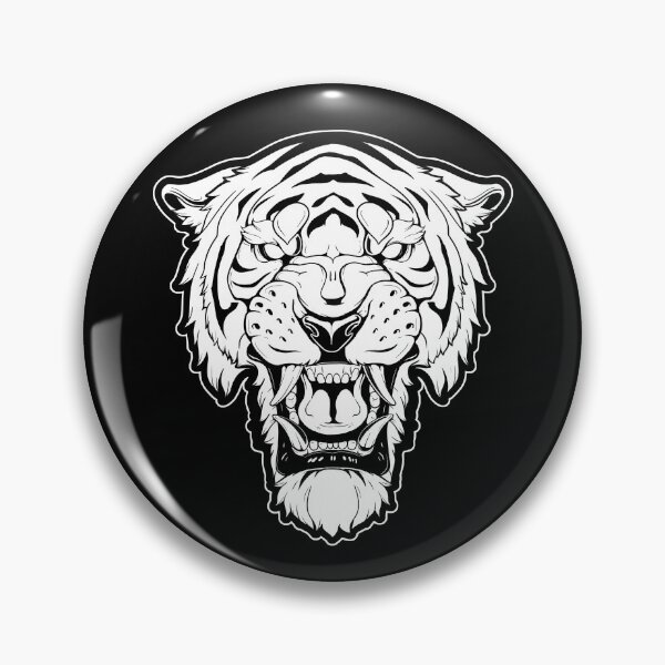 Item preview, Tiger head designed and sold by Skullandashes.