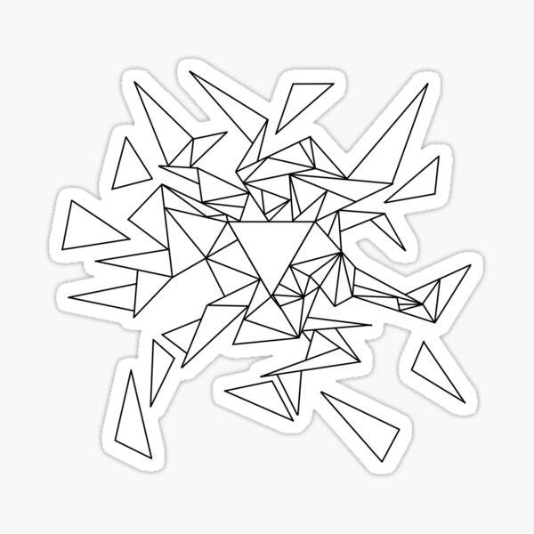 Triangles Sticker