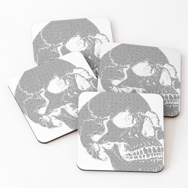 Item preview, Circles Square Skull Art designed and sold by kemadu.