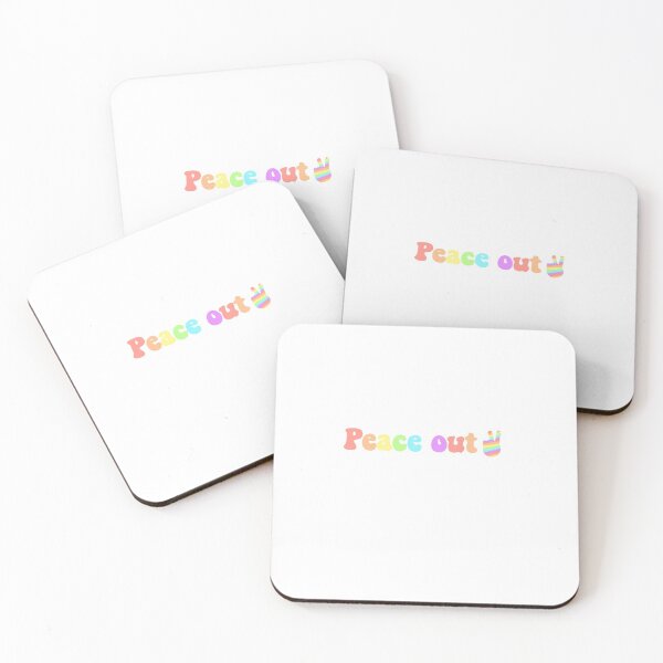 Item preview, Rainbow Peace Out Quote designed and sold by kc0599.