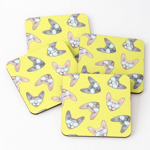 Item preview, Sphinx Cat With Sunnies - Yellow designed and sold by littlearrow.