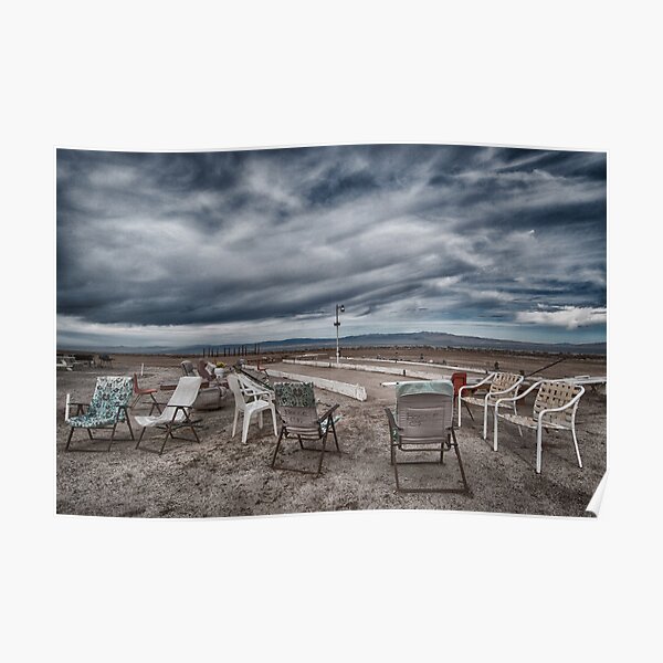Salton Sea Series: Lounging at the shuffleboard site Poster