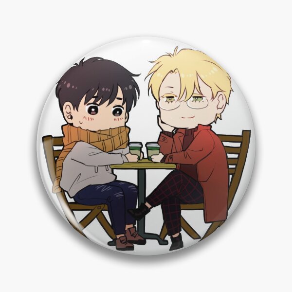 Item preview, Banana Fish - Chibi Ash and Eiji at the Cafe  designed and sold by MykaAndSalmon.
