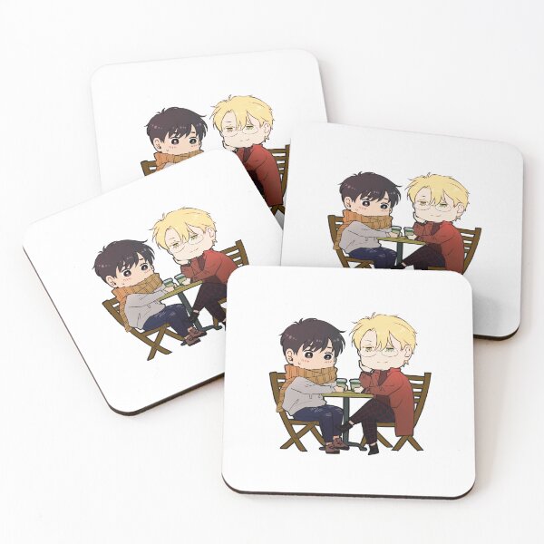 Item preview, Banana Fish - Chibi Ash and Eiji at the Cafe  designed and sold by MykaAndSalmon.