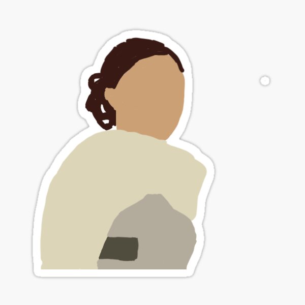 Vista previa del artículo con la obra «Padme Amidala», diseñado y vendido por cydneysstickers.