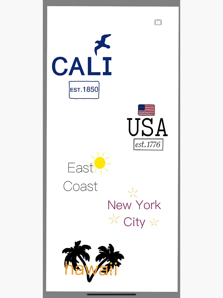 "Places Sticker pack" Sticker for Sale by Ki33 Redbubble