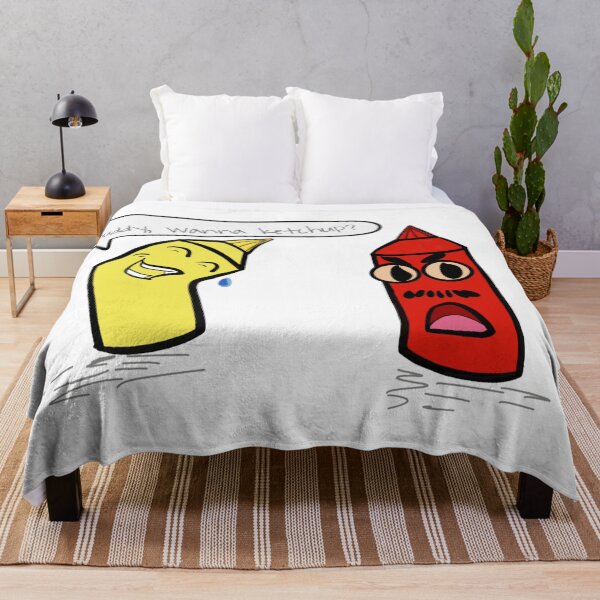 Item preview, "Wanna Ketchup" Cartoon Joke Design designed and sold by Idotwins.