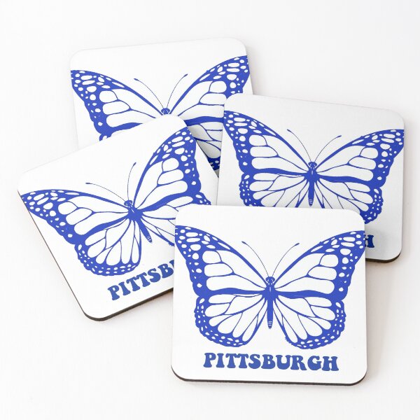 Item preview, butterfly Pittsburgh sticker designed and sold by gamedayfitsforu.